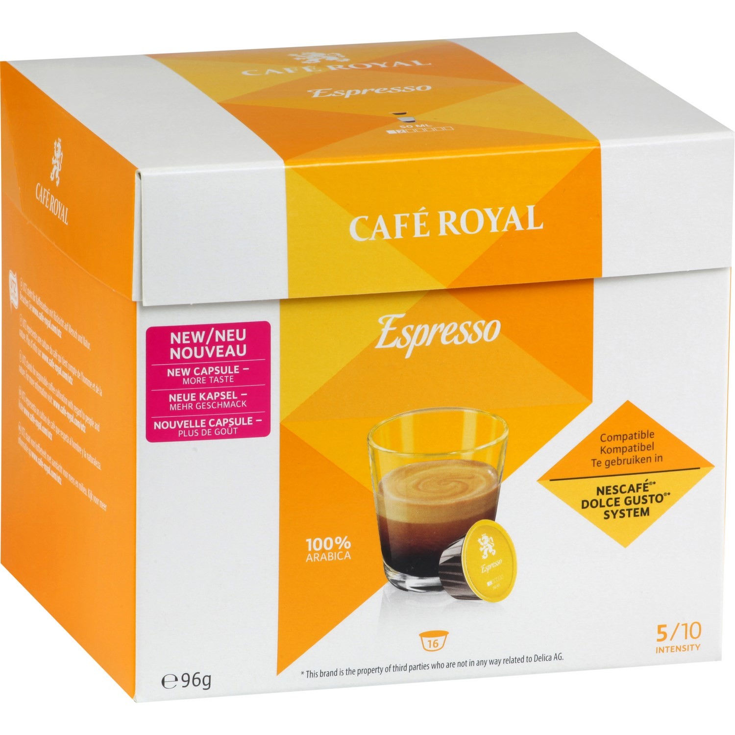 16 capsules de café Espresso N°5